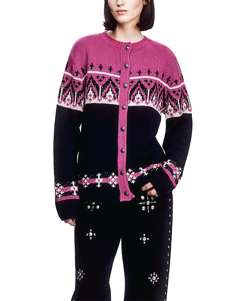 ANNA SUI 페어 아일 니트 가디건