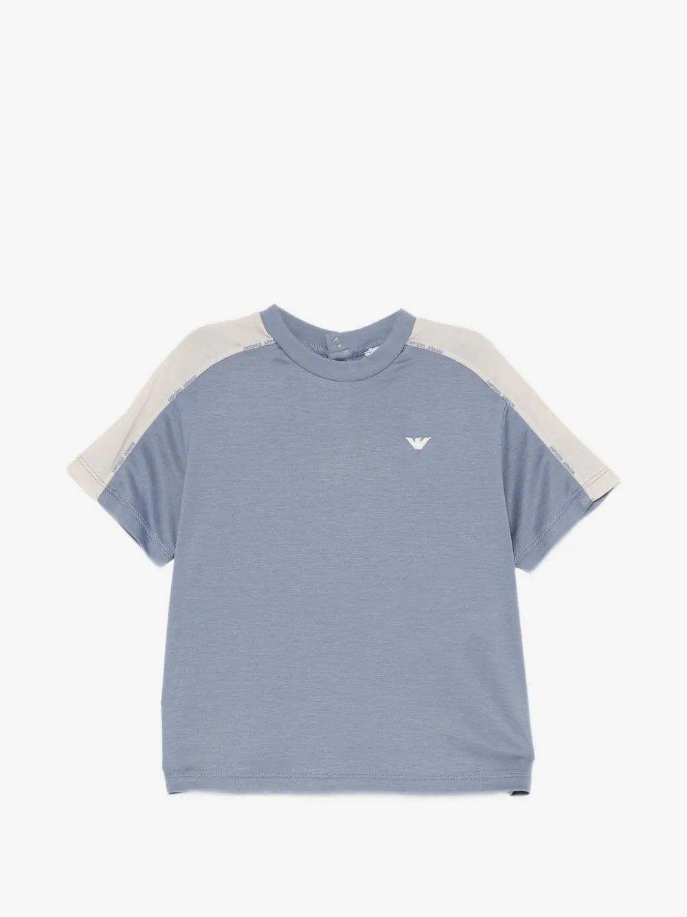 Emporio Armani Kids 로고 자수 티셔츠