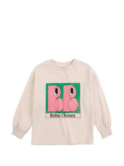 Bobo Choses 부 그래픽 프린트 롱슬리브 티셔츠