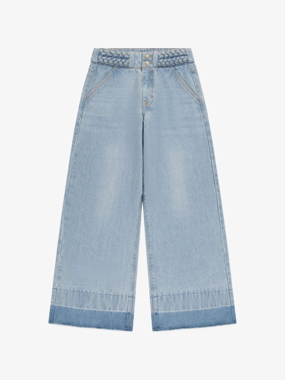 Levi's Kids 브레이드 웨이스트밴드 배기 진