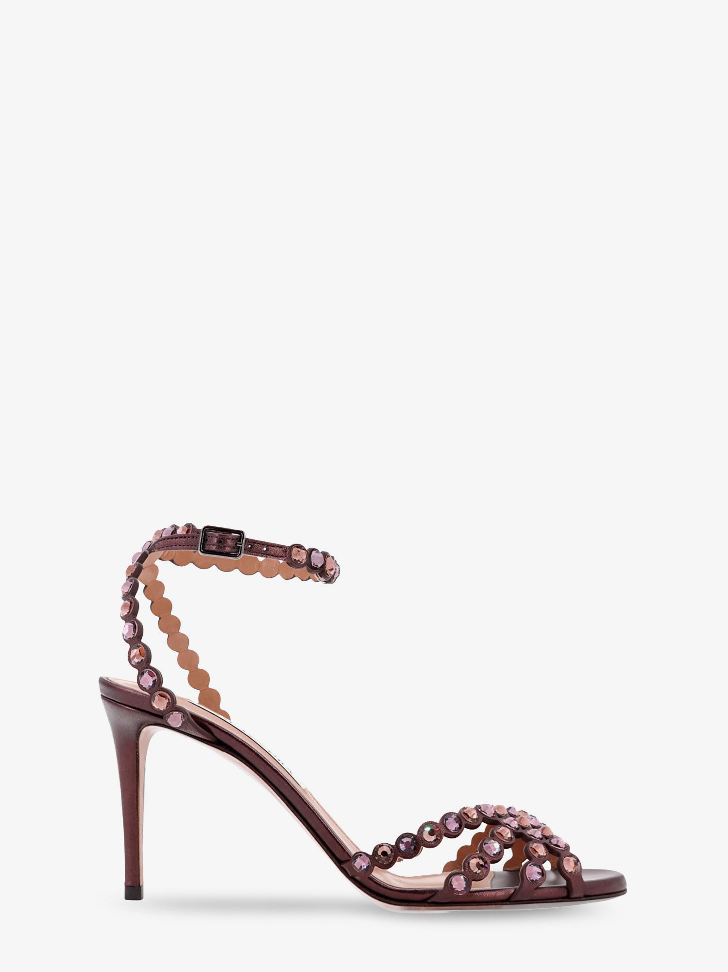 AQUAZZURA 크리스탈 디테일 테킬라 샌들