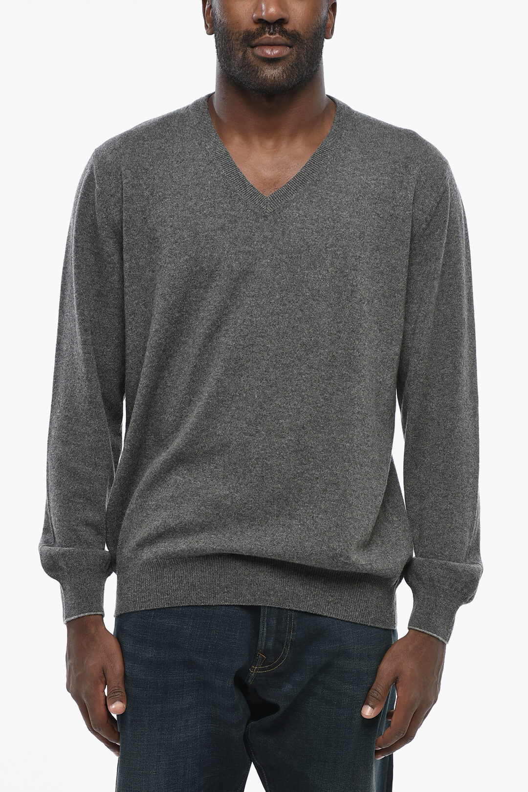 Corneliani CC COLLECTION 캐시미어 브이넥 스웨터