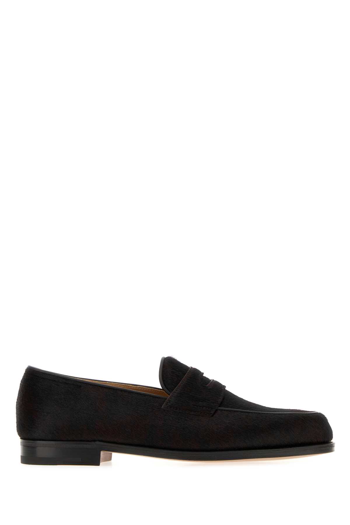 JOHN LOBB 투톤 송아지 가죽 로페즈 로퍼