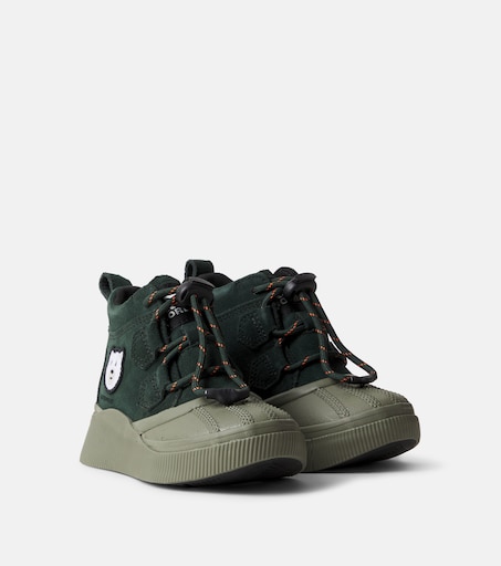 Sorel Kids 아웃 앤 어바웃 IV 클래식 스웨이드 부츠