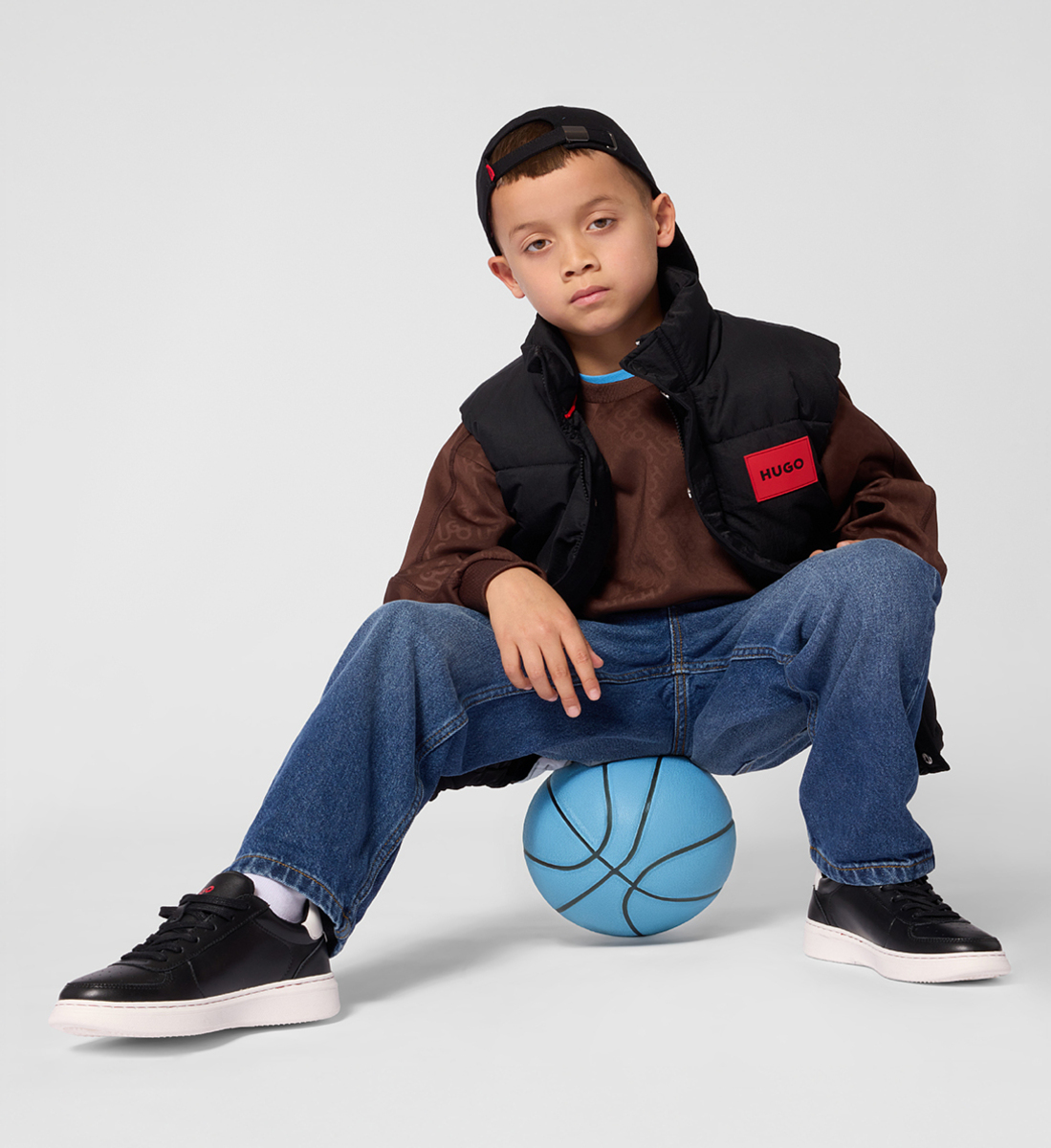 HUGO Kids 롱 슬리브 스웻셔츠