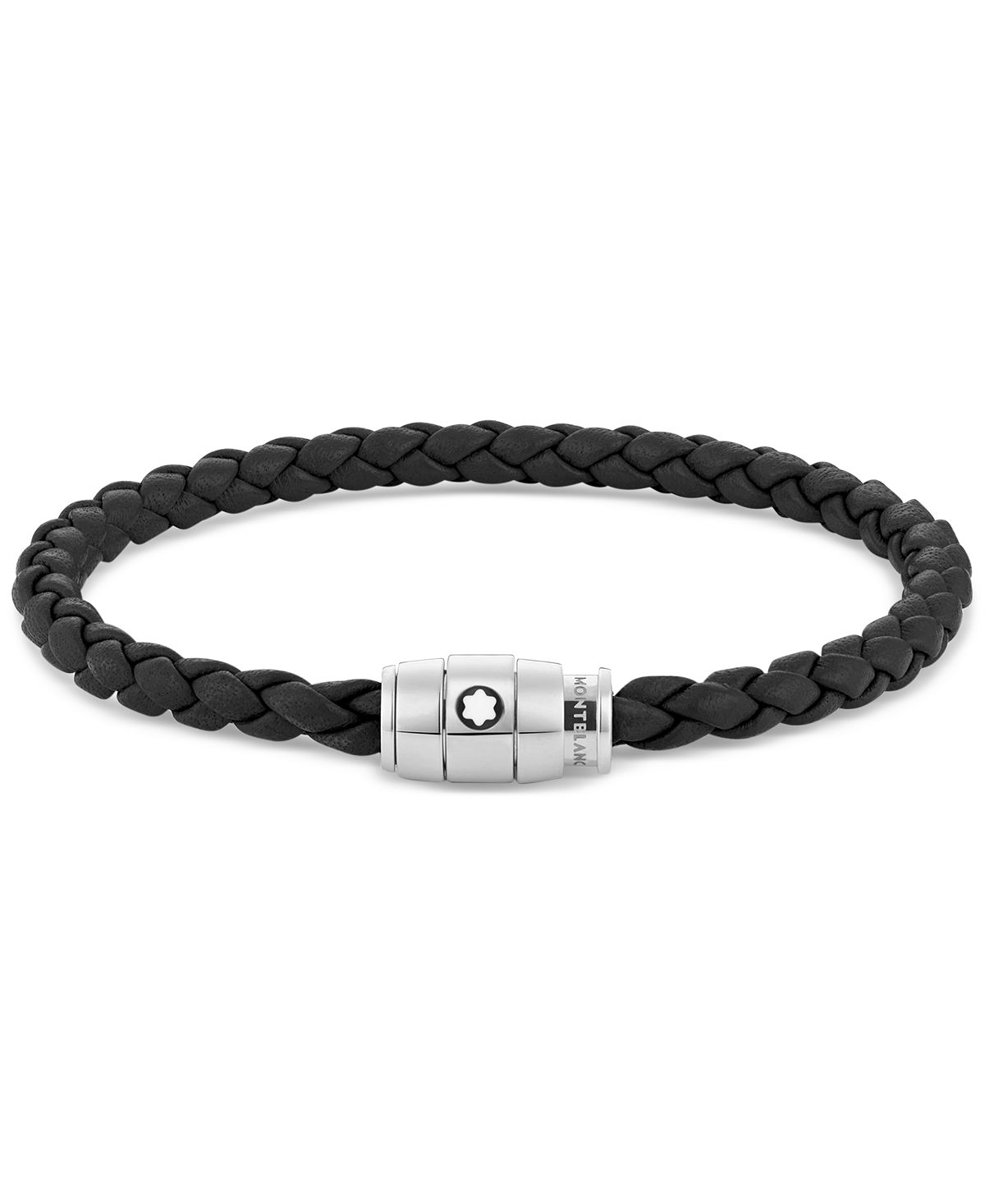 MONTBLANC 브레이드 가죽 팔찌
