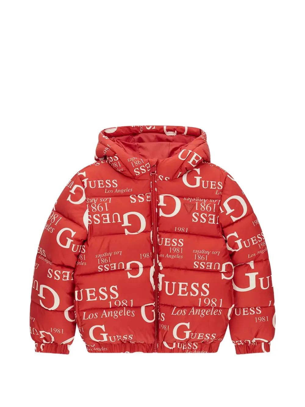 guess kids 로고 프린트 패딩 자켓