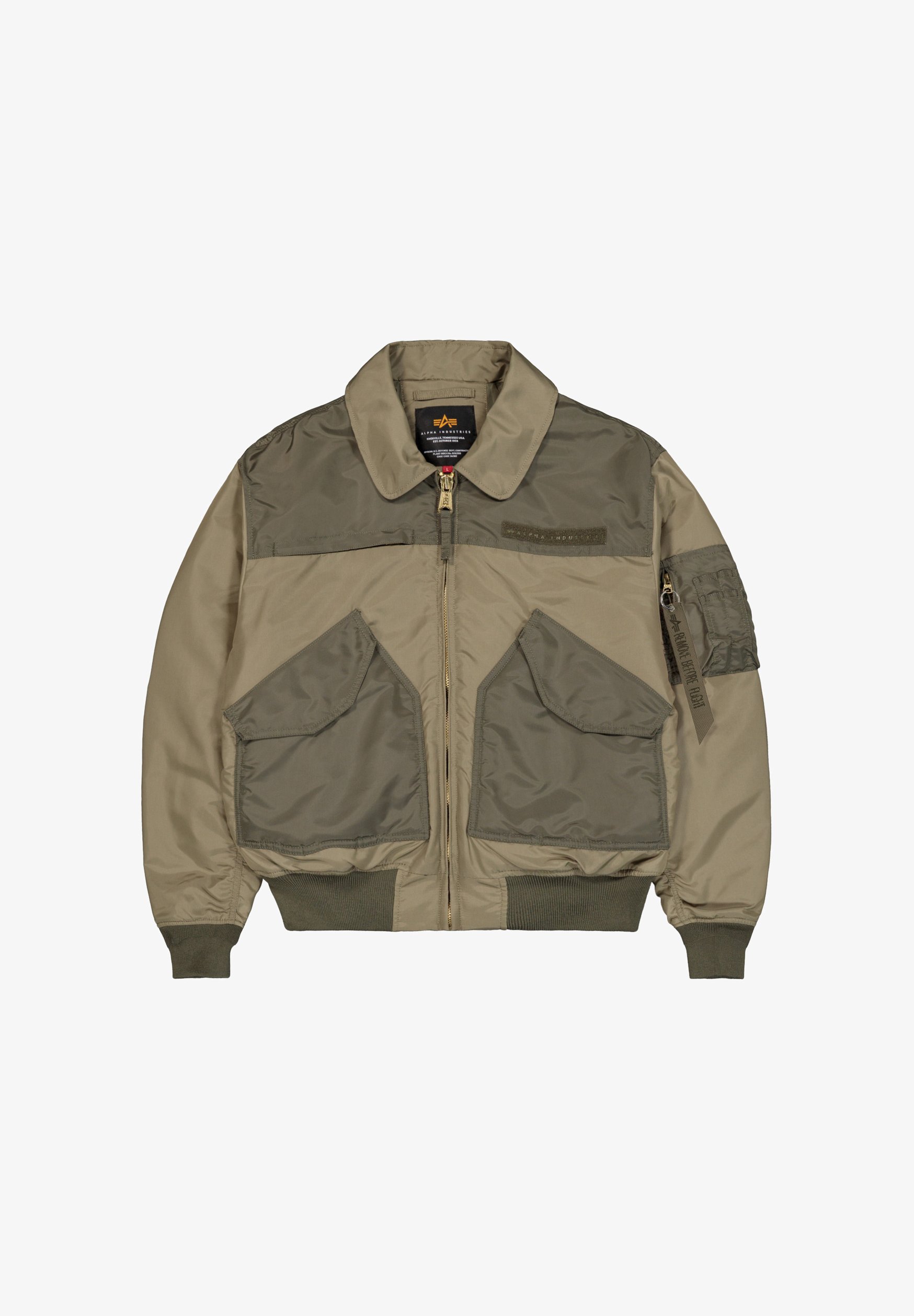 Alpha Industries CWU-45/P 컬러블록 봄버 자켓