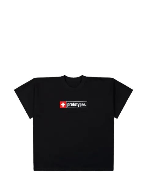 PROTOTYPES 크로스 로고 프린트 티셔츠