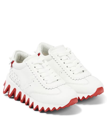Christian Louboutin Kids 샤크 레더 스니커즈