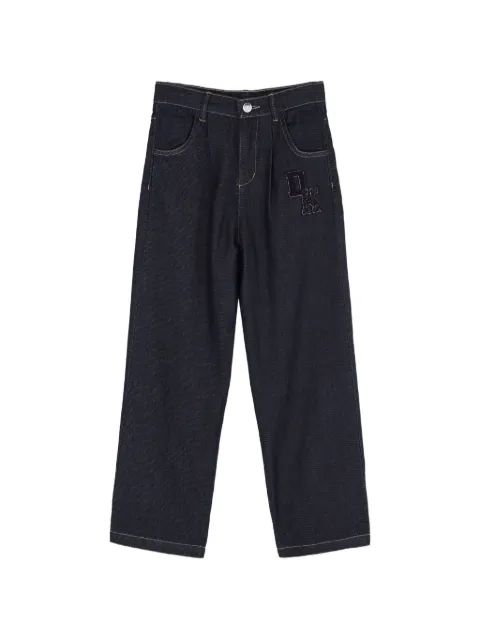Dkny Kids 로고 패치 와이드 레그 진