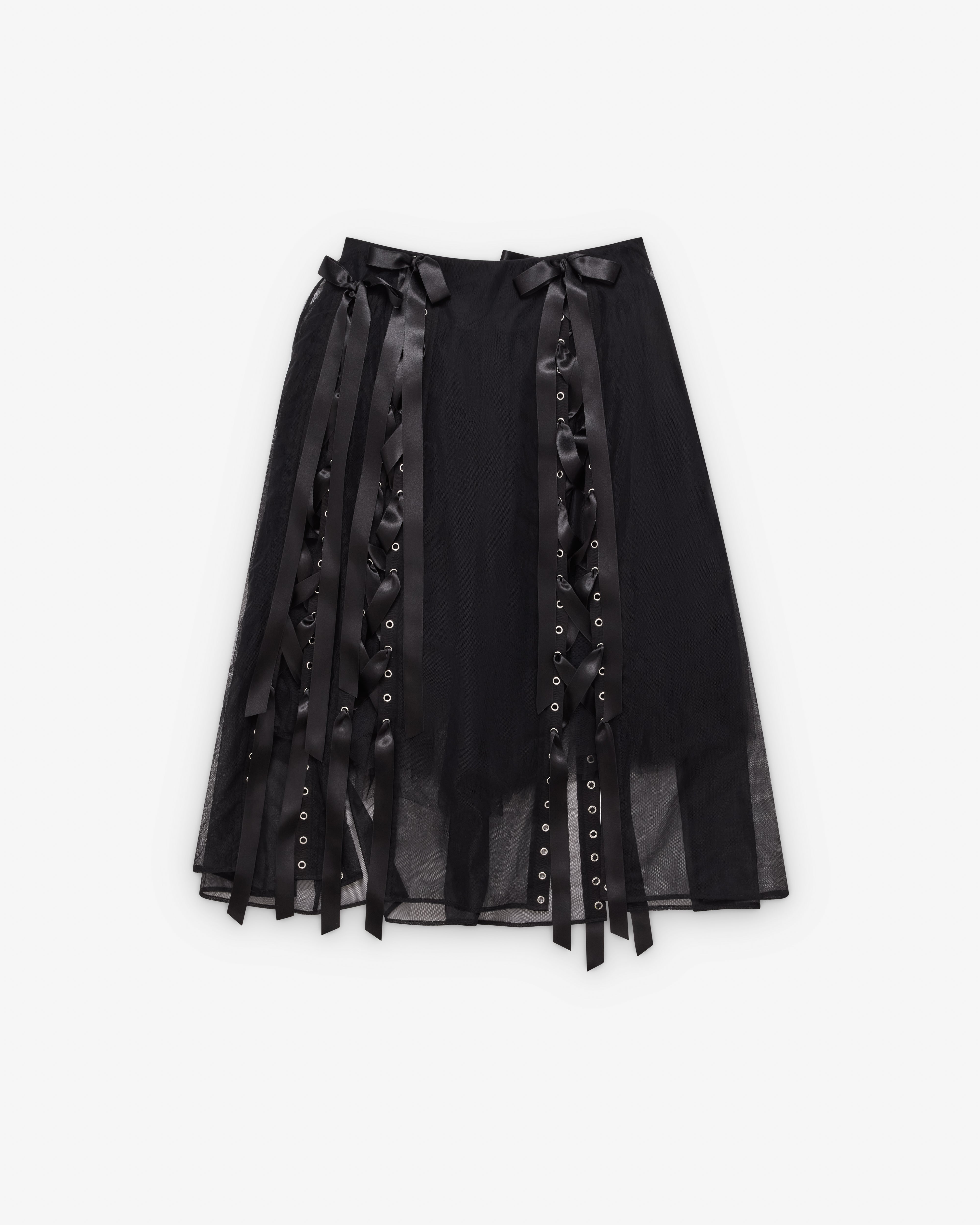 Simone Rocha 여성 언래블링 리본 스컬프트 스커트