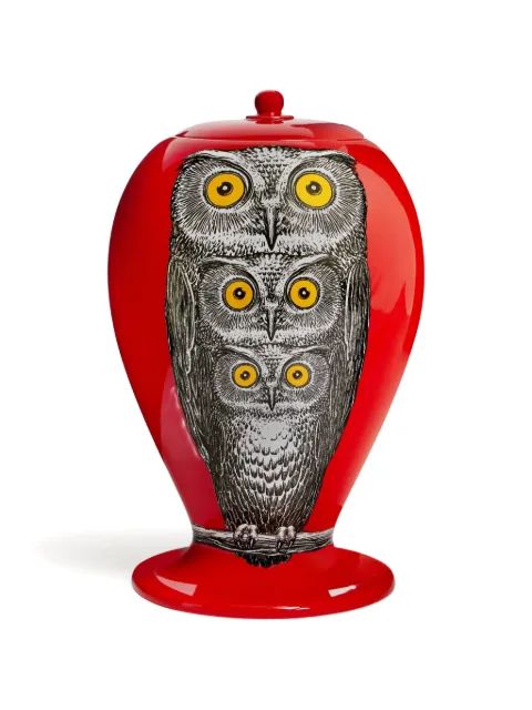 Fornasetti 부엉이 일러스트 화병