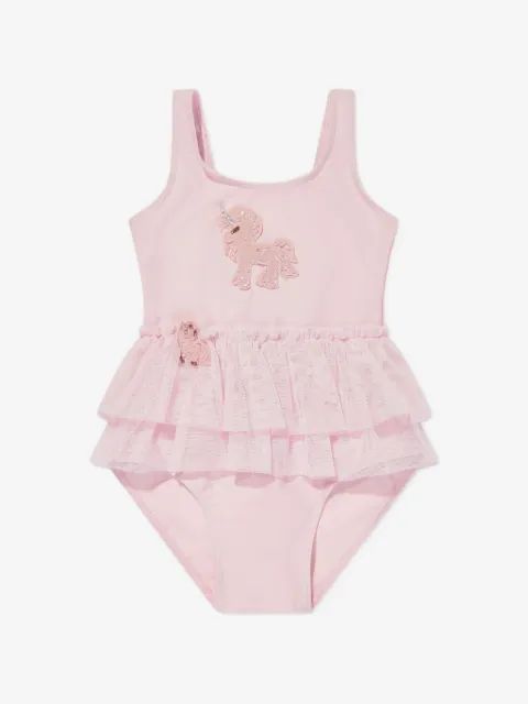 SELINIACTION KIDS 유니콘 패치 러플 수영복