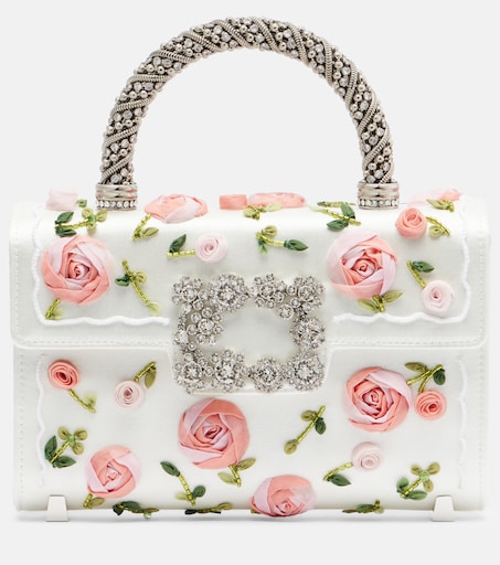 ROGER VIVIER 주얼 에플로레센스 미니 탑 핸들 백