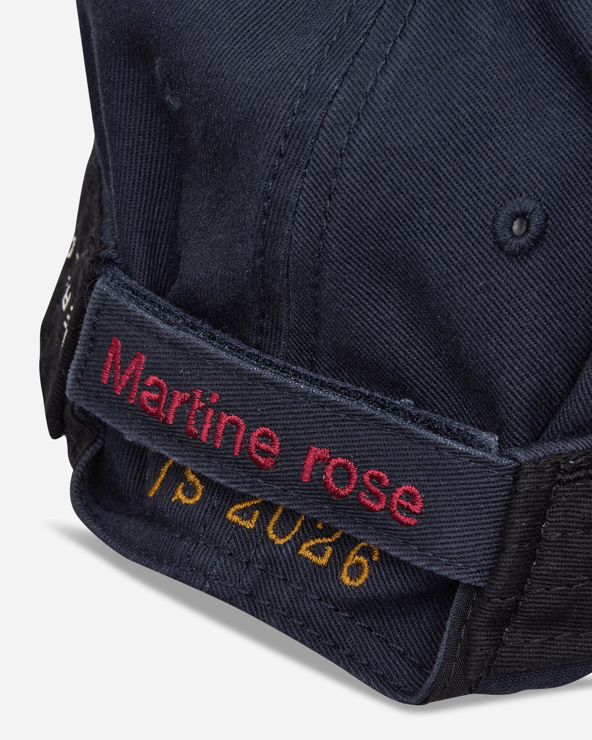 MARTINE ROSE 롤 백 캡 블루 네이비