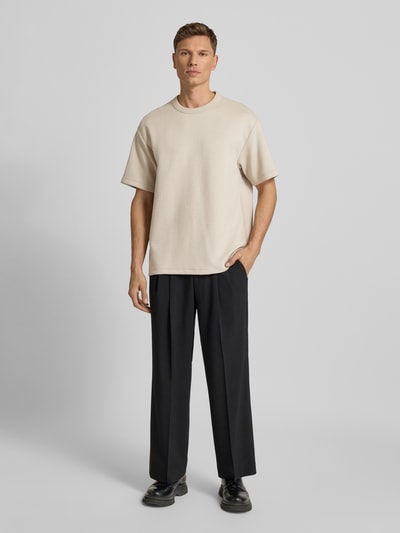 CK CALVIN KLEIN  크링클 크레페 스페이서 라운드넥 티셔츠