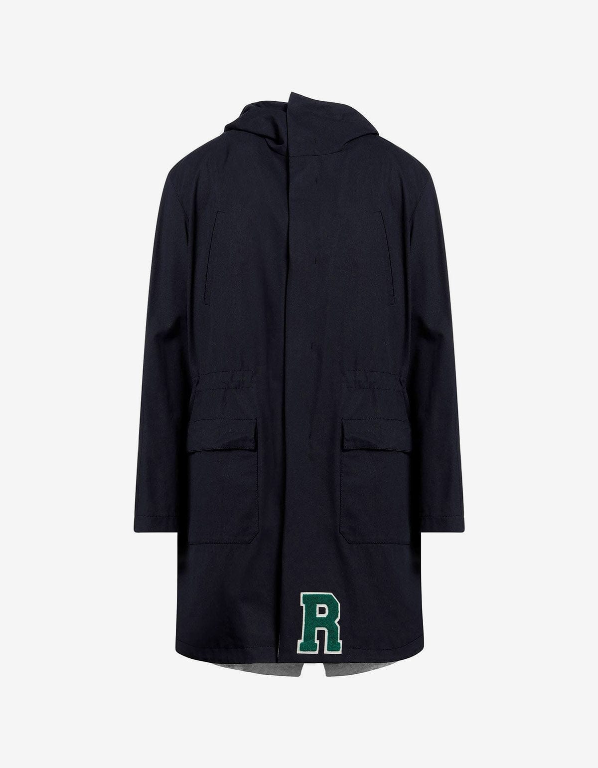 RAF SIMONS 네이비 블루 파카 실버 인테리어