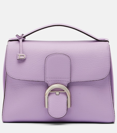 Delvaux 브릴리언트 템포 스몰 가죽 탑핸들 백