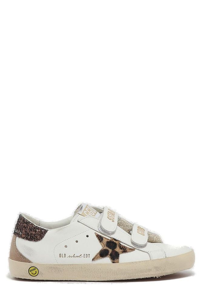 Golden Goose Kids 슈퍼 스타 글리터 장식 레이스업 스니커즈