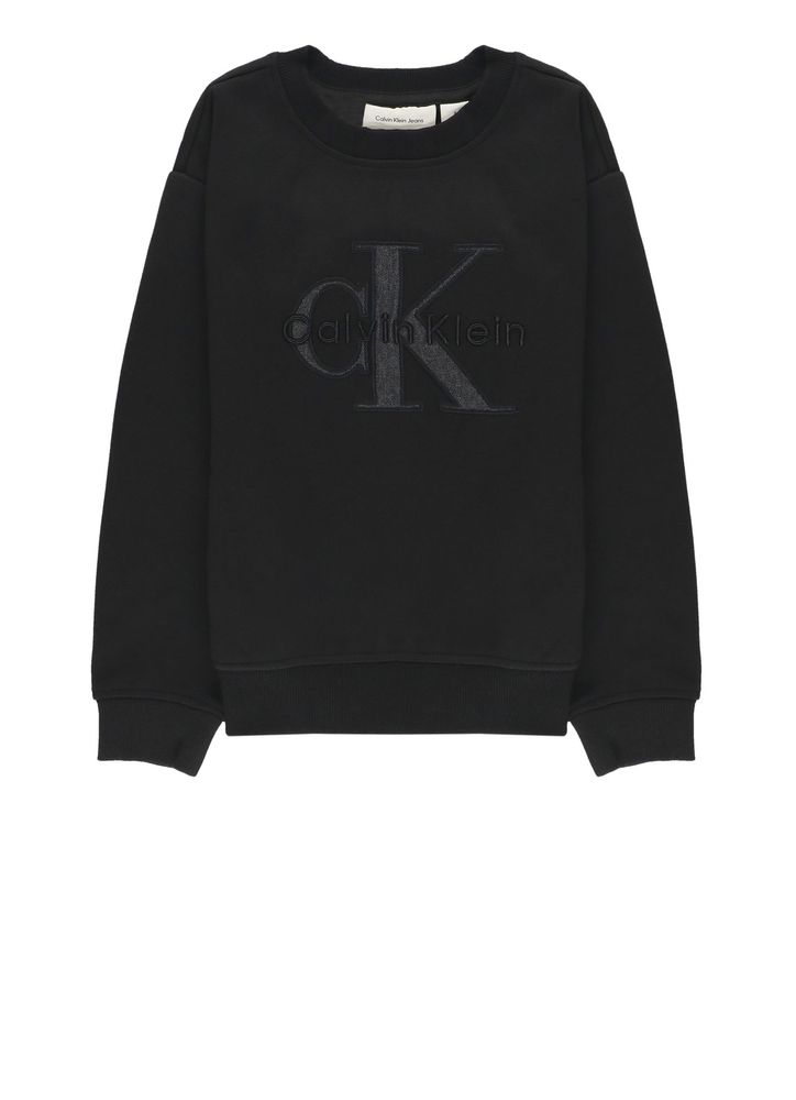 Calvin Klein Kids 로고 크루넥 맨투맨