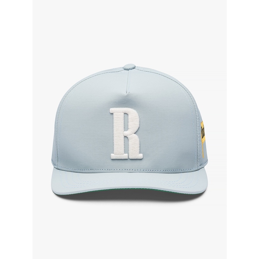 Rhude 남성 라이트 블루 코튼 야구모자
