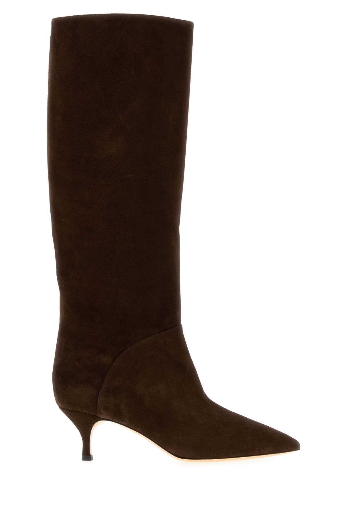 CASADEI 초콜릿 스웨이드 지울리아 부츠