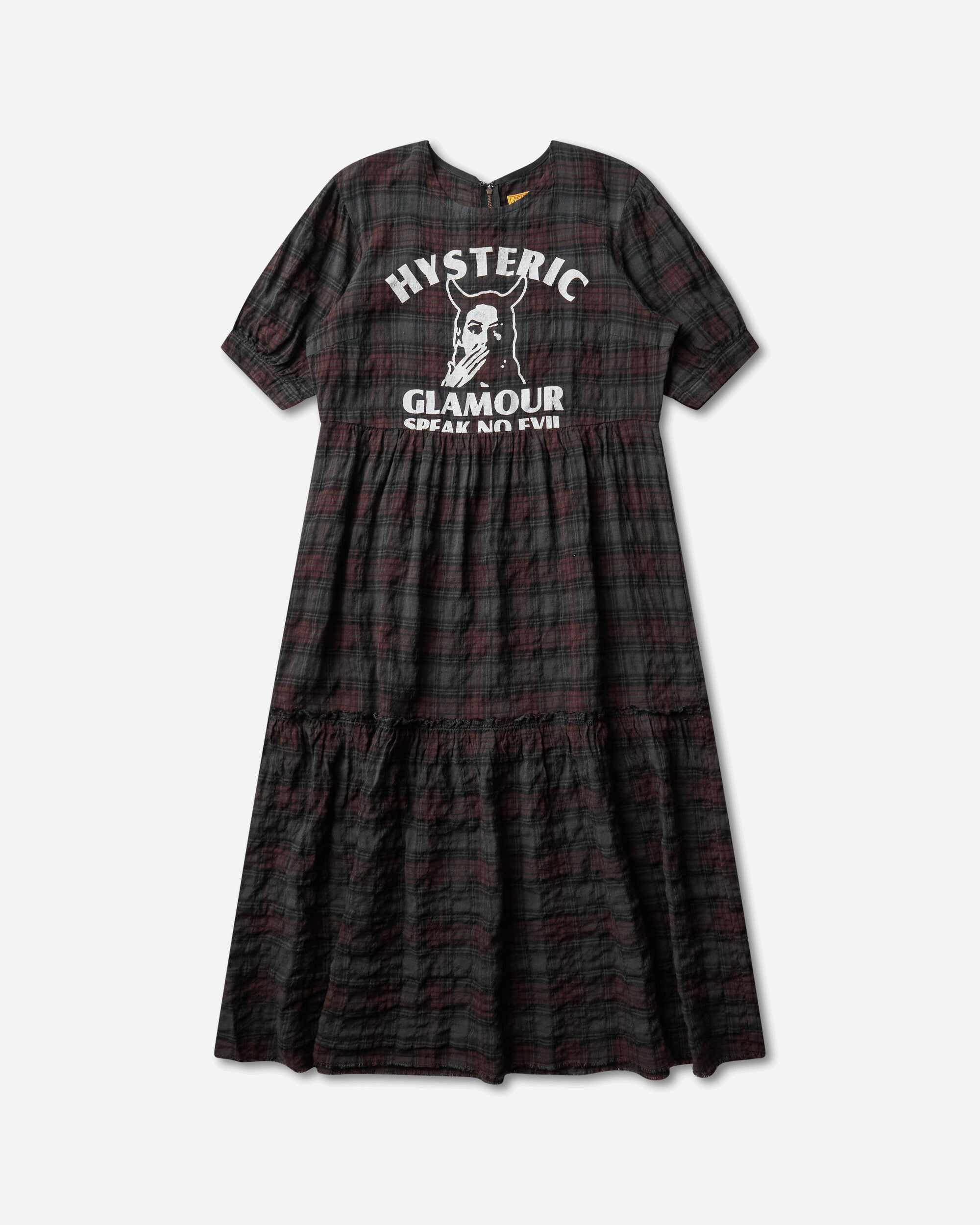 HYSTERIC GLAMOUR 스피크 노 이블 체크 드레스