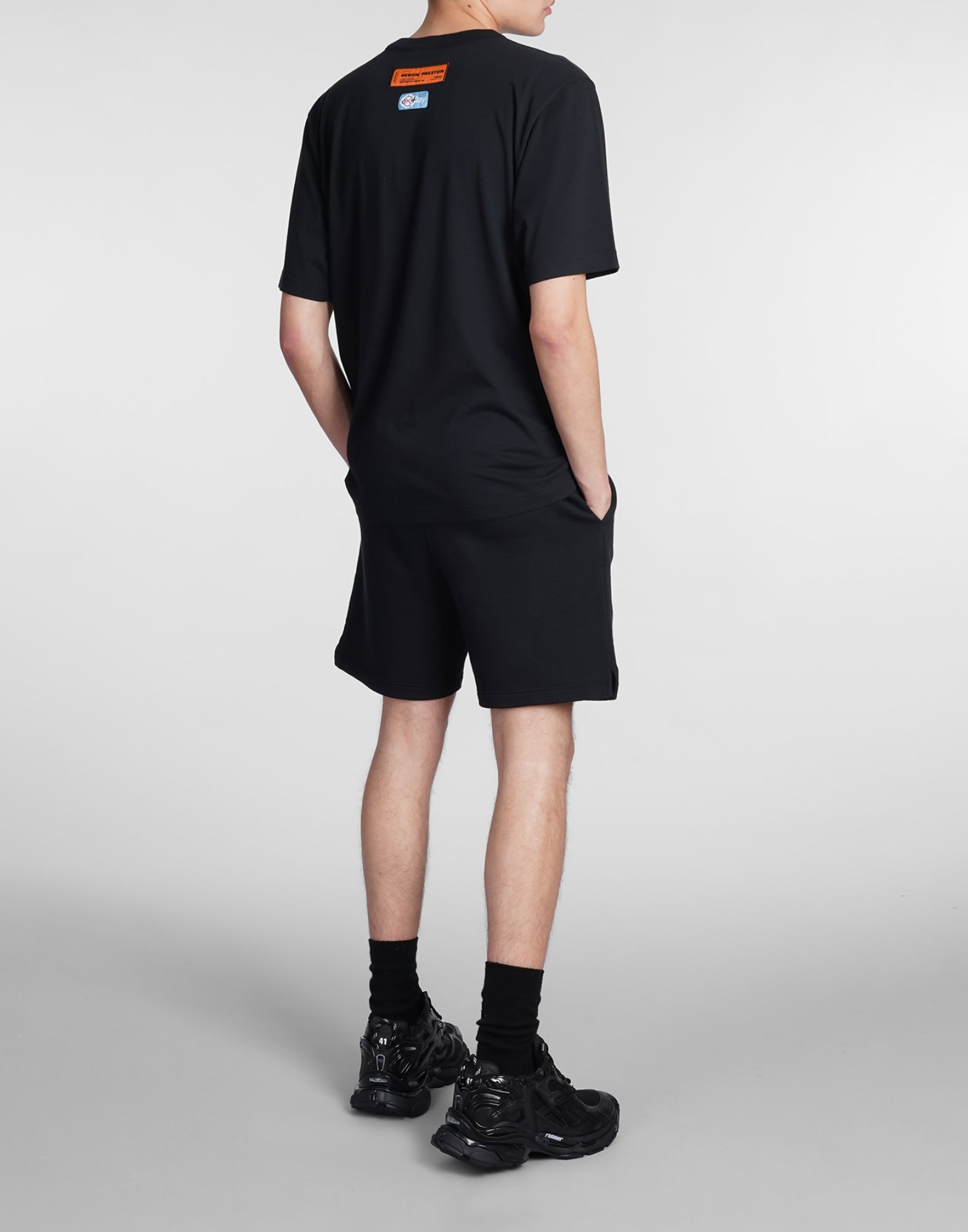 HERON PRESTON 리사이클드 코튼 로고 티셔츠
