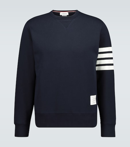 THOM BROWNE 4-Bar 코튼 맨투맨