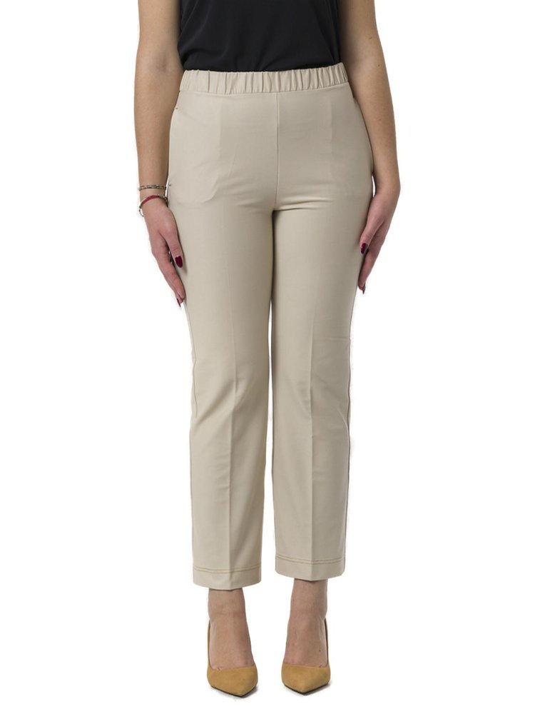 MAX MARA LEISURE 하이 웨이스트 스트레이트 레그 바지