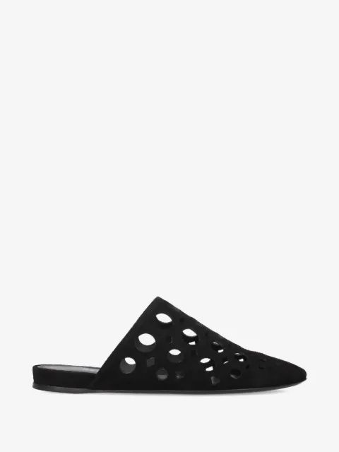 Premiata 컷아웃 가죽 뮬