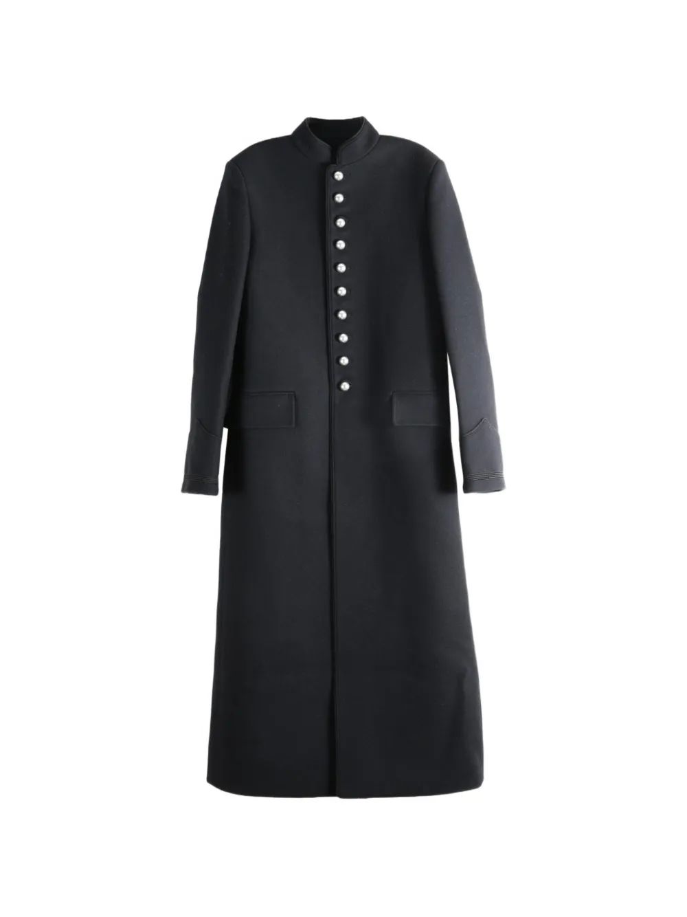 Ann Demeulemeester 알마 버튼업 스탠드 칼라 코트