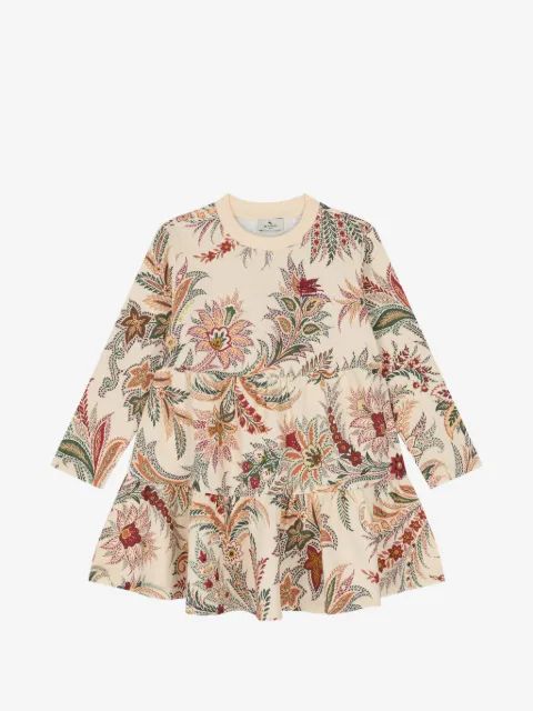 ETRO KIDS 페이즐리 프린트 티어드 드레스