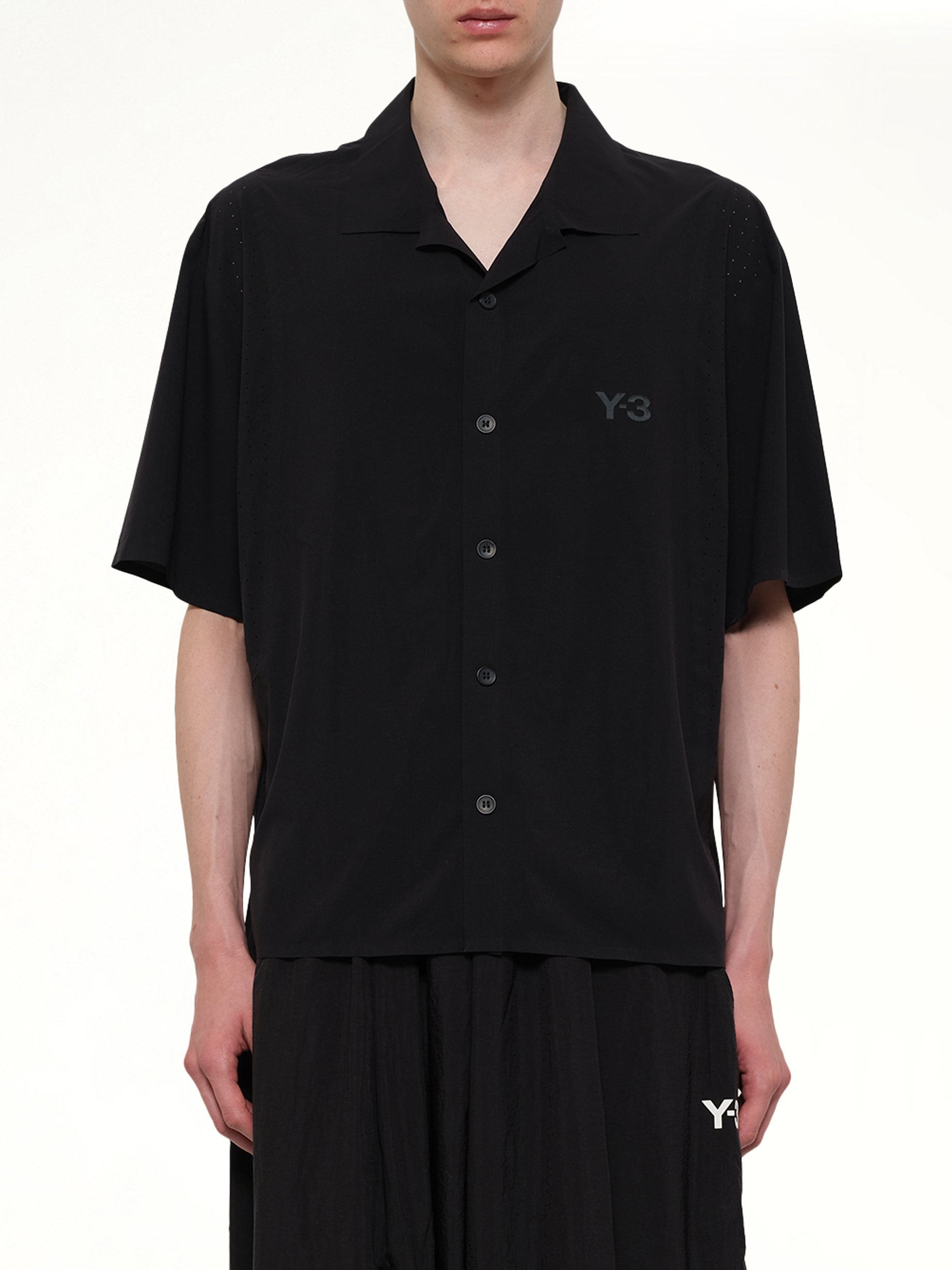 Y-3 라이트 우븐 셔츠 블랙