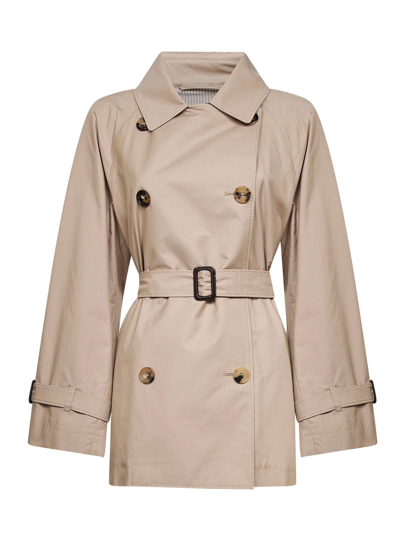 max mara the cube 샌드 MTCCALLE 더블 브레스트 트렌치코트