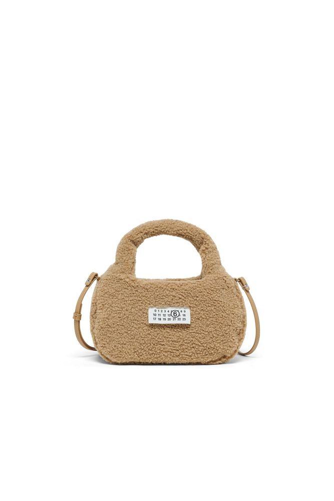 MM6 Maison Margiela Kids 로고 패치 테디 토트백