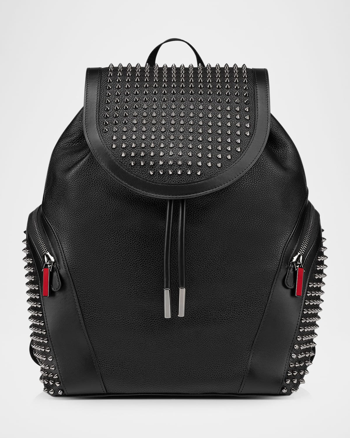 CHRISTIAN LOUBOUTIN 남성 펑키 스파이크 가죽 백팩
