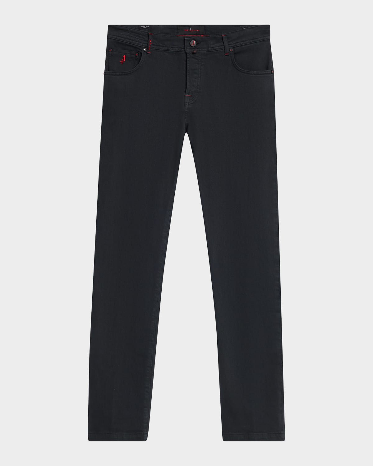 KITON 남성 플러스 원 슬림 스트레치 파이브 포켓 팬츠