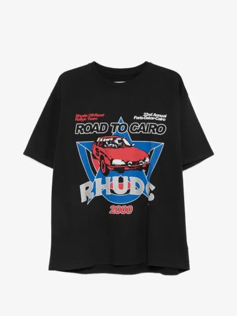 Rhude 그래픽 프린트 티셔츠