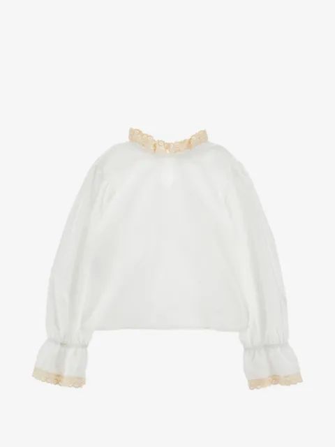 Philosophy Di Lorenzo Serafini Kids 레이스 트림 러플 블라우스