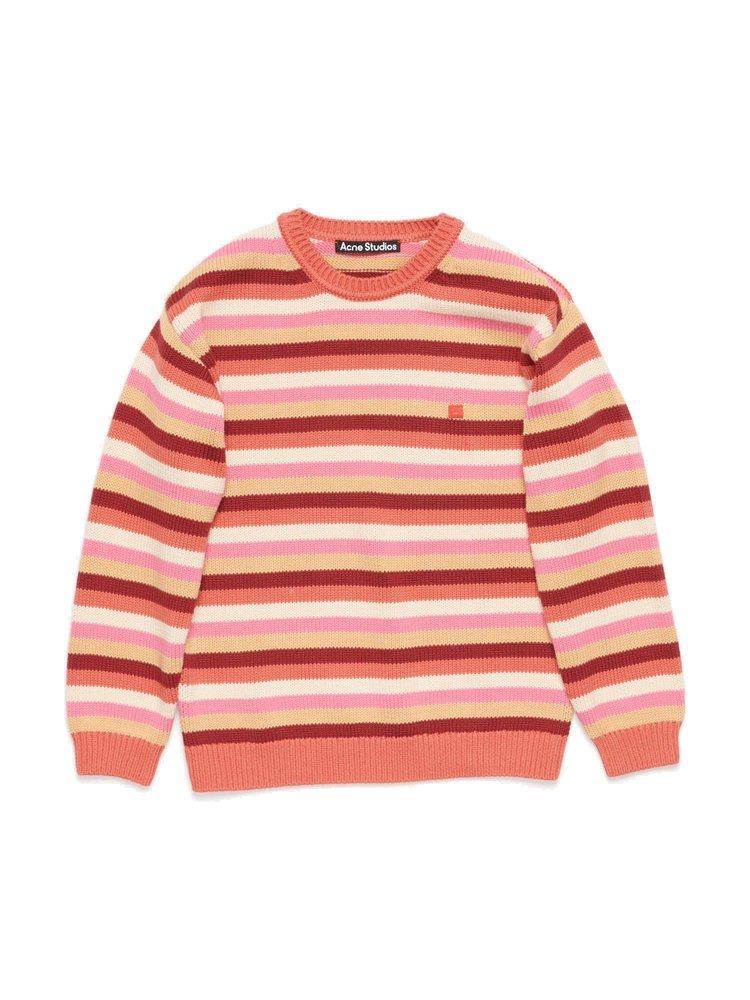 Acne Studios Kids 스트라이프 니트 점퍼