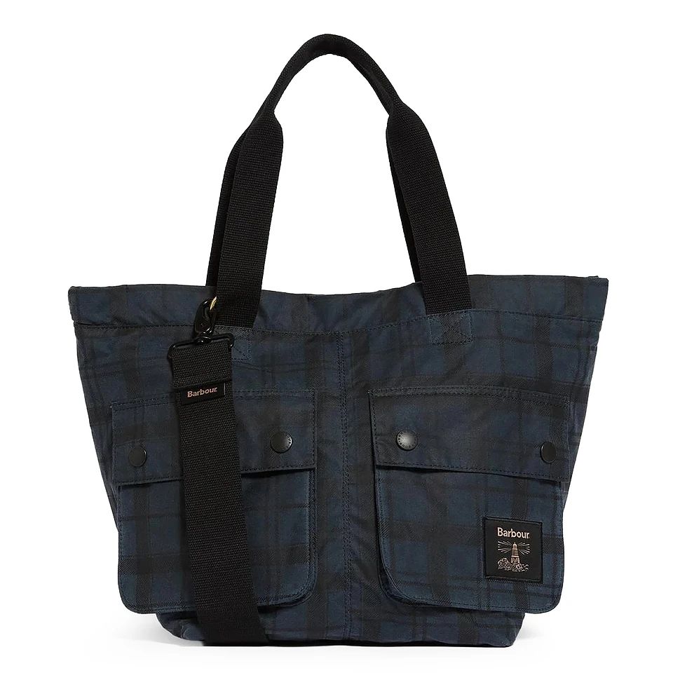 BARBOUR 필드 왁스 캐리 올 토트백