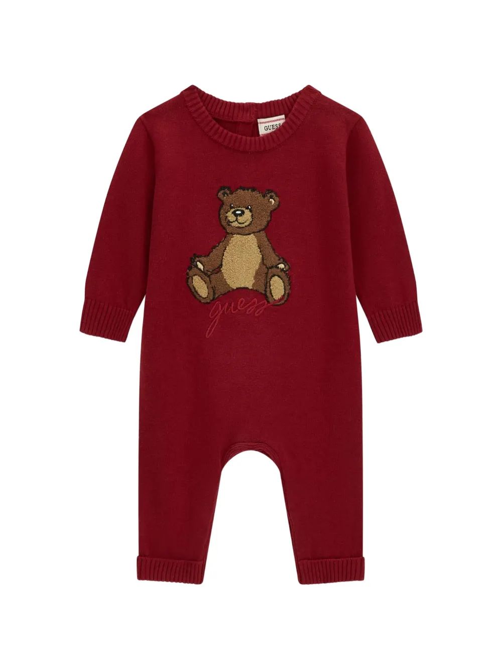 guess kids 테디베어 패치 자수 점프수트