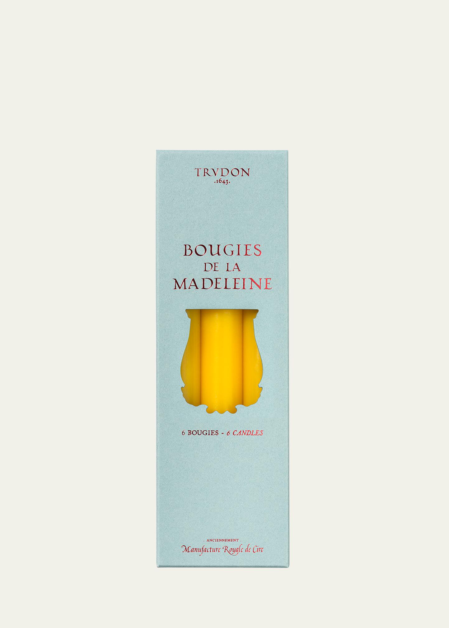 TRUDON 마들렌 옐로우 테이퍼 캔들 6개 세트