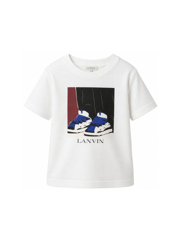 Lanvin Kids 그래픽 프린트 크루넥 티셔츠