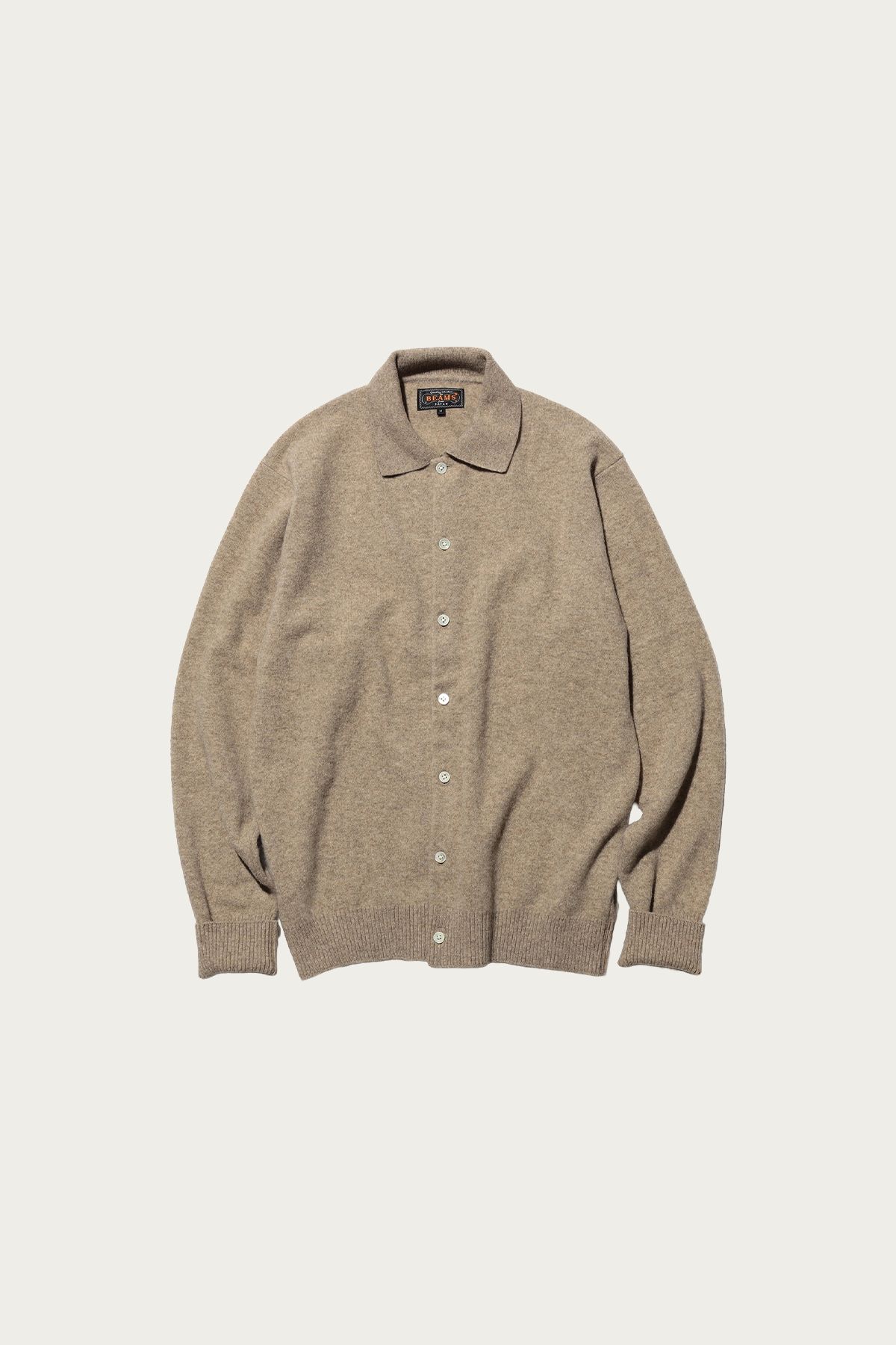 Beams Plus 니트 폴로 가디건
