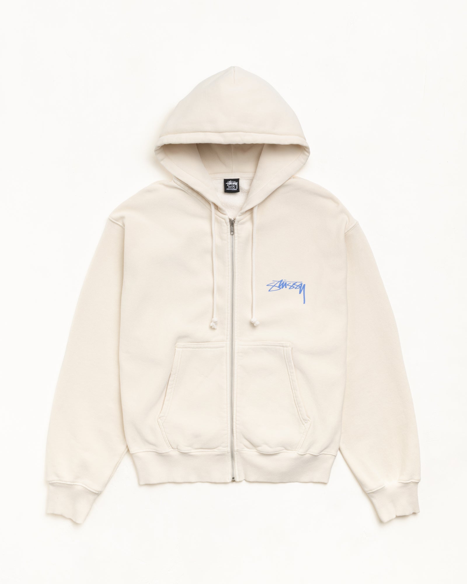 STUSSY 스케이트 스택 집 후드 피그먼트 염색