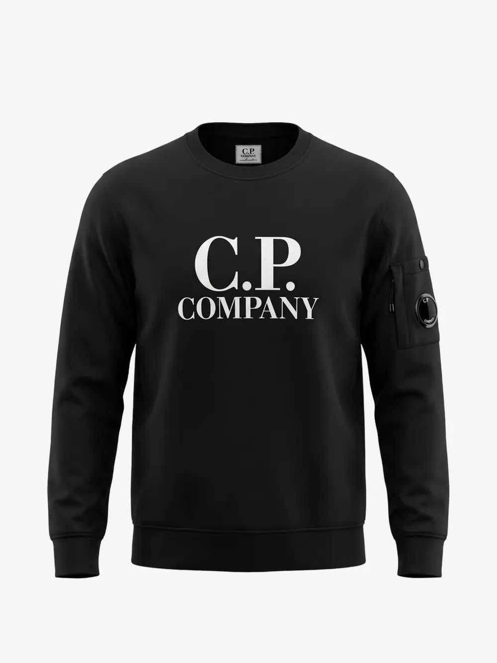 C.P. Company Kids 렌즈 디테일 로고 프린트 맨투맨