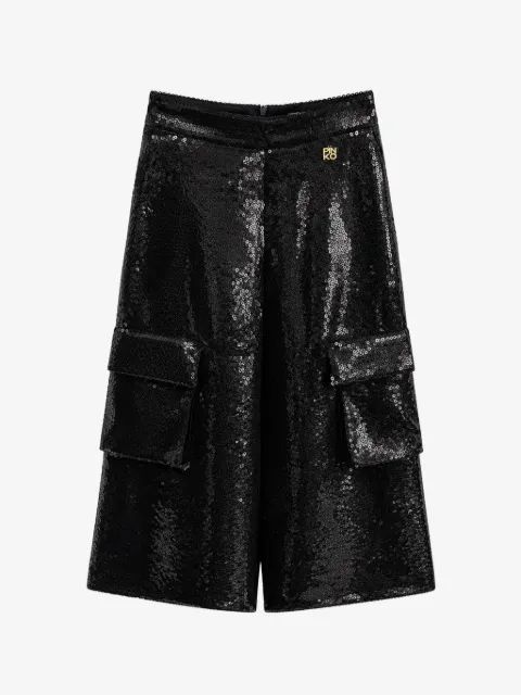 Pinko Kids 스팽글 장식 카고 팬츠